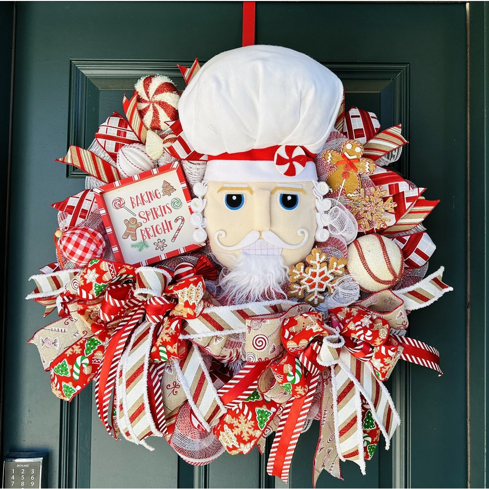 Gingerbread Wreath, Gingerbread Decor, Wreath, Christmas Wreath